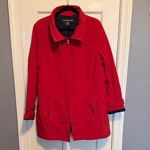 Kristen Blake Women's Vibrant Red Trench Coat